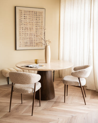 Eetkamerstoel Sil Pattern Beige - Things I Like Things I Love