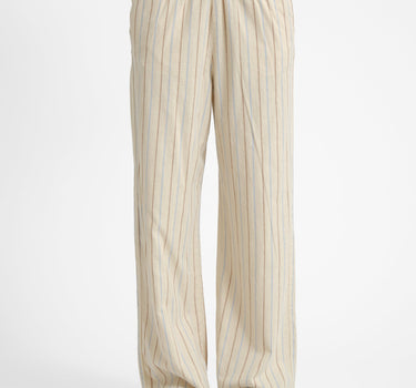 Ella Summer Loose Pants Natural/Stripes - Things I Like Things I Love