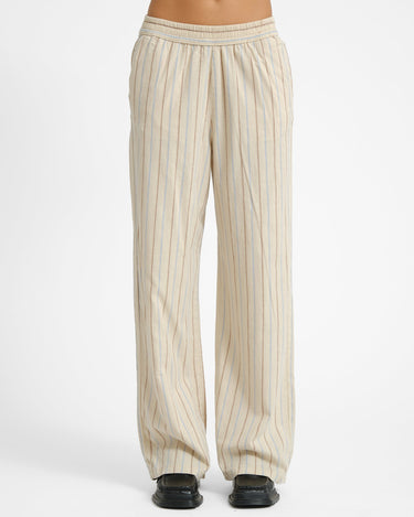 Ella Summer Loose Pants Natural/Stripes - Things I Like Things I Love
