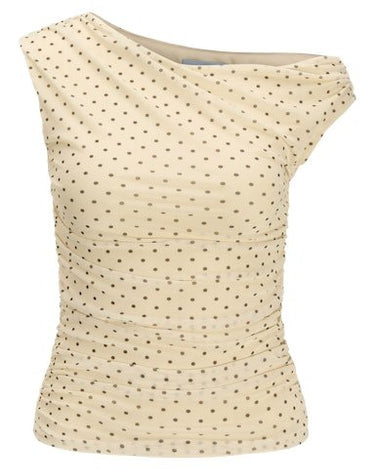 Elvira Mesh Drapy Top Dots - Things I Like Things I Love