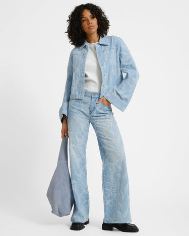 Embroidery Jeans Blue - Things I Like Things I Love