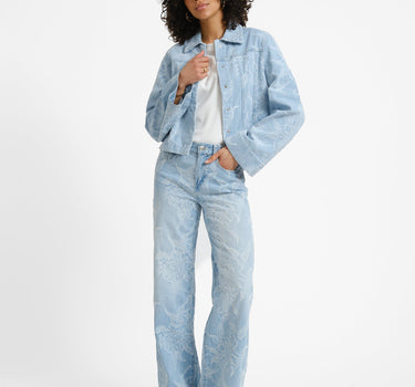 Embroidery Jeans Blue - Things I Like Things I Love