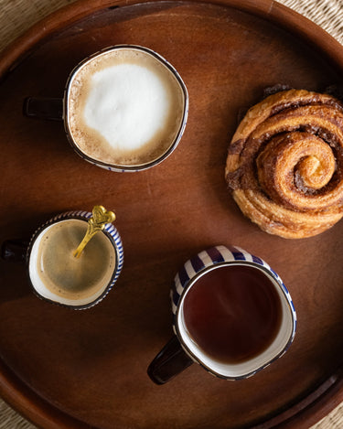 Espresso Mug Anafi Blue Stripe - Things I Like Things I Love