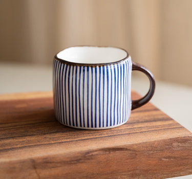 Espresso Mug Anafi Blue Stripe - Things I Like Things I Love