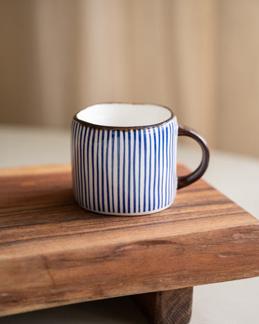 Espresso Mug Anafi Blue Stripe - Things I Like Things I Love
