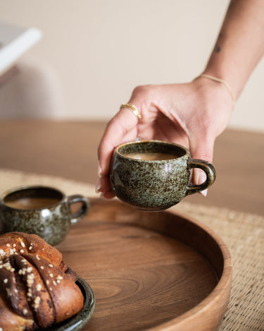 Espresso Mug Curvo Forest Green - Things I Like Things I Love