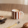 Espresso Mug Mykonos Brown Stripe - Things I Like Things I Love