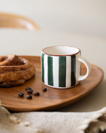 Espresso Mug Mykonos Green Stripe - Things I Like Things I Love