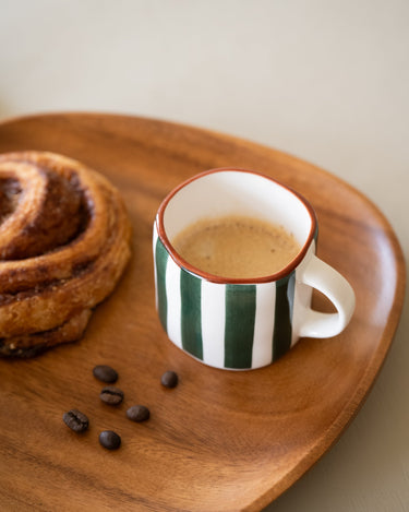 Espresso Mug Mykonos Green Stripe - Things I Like Things I Love