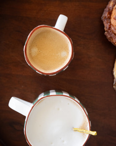 Espresso Mug Mykonos Green Stripe - Things I Like Things I Love