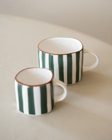 Espresso Mug Mykonos Green Stripe - Things I Like Things I Love