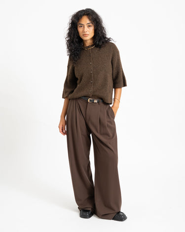 Evi Cardigan Knit Bruin - Things I Like Things I Love