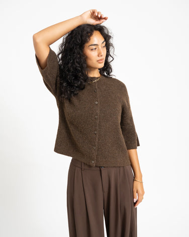 Evi Cardigan Knit Bruin - Things I Like Things I Love