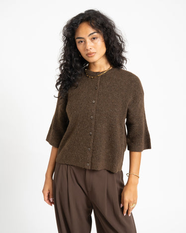 Evi Cardigan Knit Bruin - Things I Like Things I Love