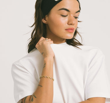 Eyelet Headband Black - Things I Like Things I Love