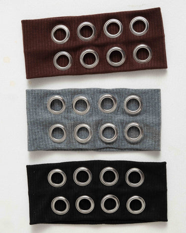 Eyelet Headband Grey - Things I Like Things I Love
