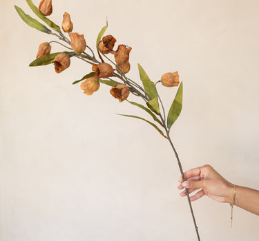 Faux Flower Abutilon Orange - Things I Like Things I Love