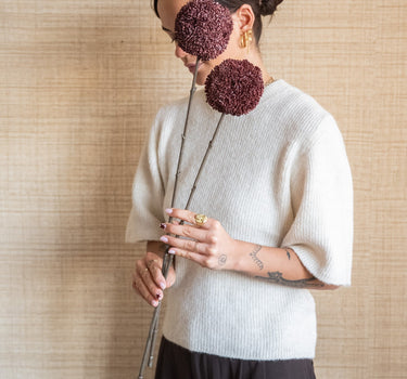 Faux Flower Allium Burgundy - Things I Like Things I Love