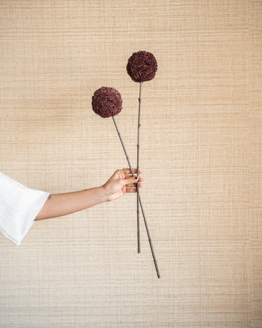 Faux Flower Allium Burgundy - Things I Like Things I Love