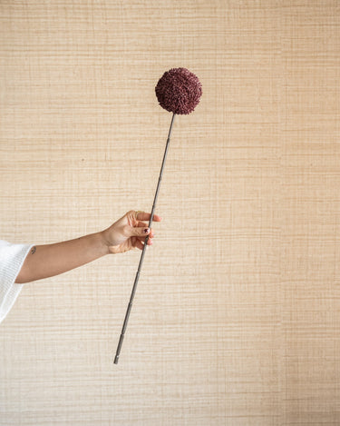Faux Flower Allium Burgundy - Things I Like Things I Love