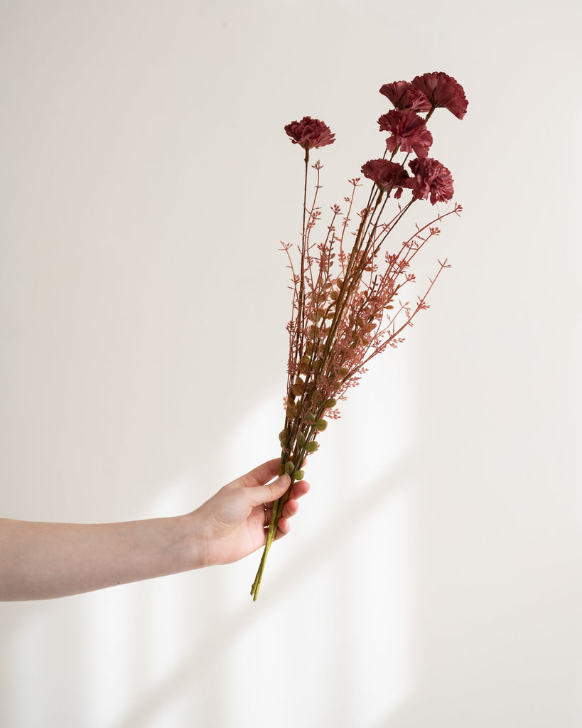Faux Flower Carnation Purple - Things I Like Things I Love