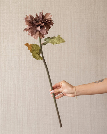 Faux Flower Dahlia Brown - Things I Like Things I Love