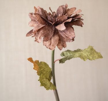 Faux Flower Dahlia Brown - Things I Like Things I Love