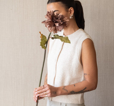 Faux Flower Dahlia Brown - Things I Like Things I Love