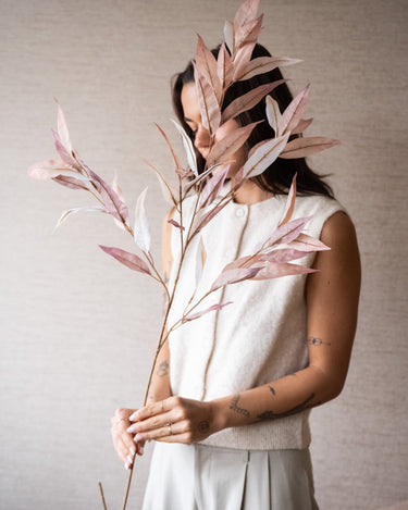 Faux Flower Eucalyptus Dusty Pink - Things I Like Things I Love