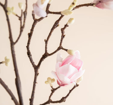 Faux Flower Magnolia Pink - Things I Like Things I Love