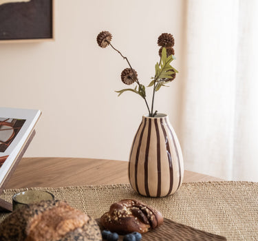 Faux Flower Pompom Brown - Things I Like Things I Love