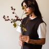 Faux Flower Pompom Burgundy - Things I Like Things I Love