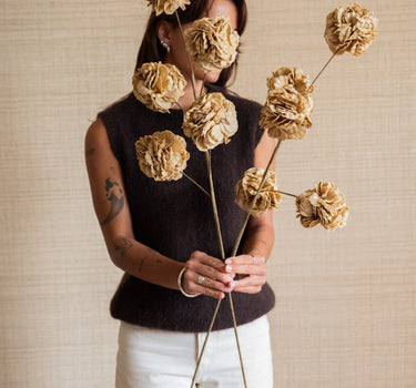 Faux Flower Pompom Eva - Things I Like Things I Love
