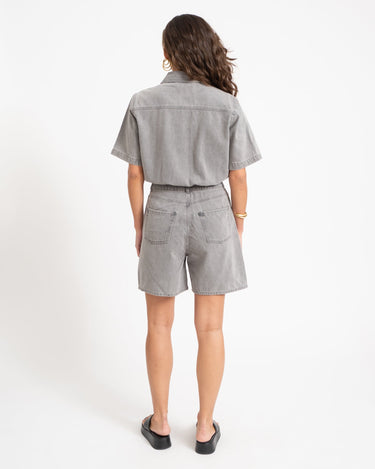 Fillipa Playsuit Light Grey Denim - Things I Like Things I Love