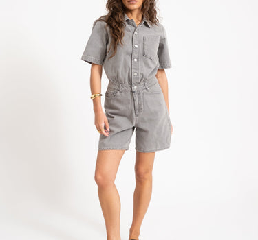 Fillipa Playsuit Light Grey Denim - Things I Like Things I Love