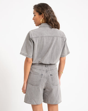 Fillipa Playsuit Light Grey Denim - Things I Like Things I Love