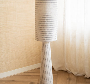 Floor Lamp Anna Bouclé Stripe - Things I Like Things I Love