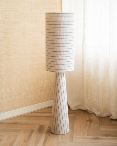 Floor Lamp Anna Bouclé Stripe - Things I Like Things I Love
