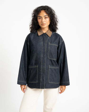 Flynn Barn Jacket Blue Denim - Things I Like Things I Love