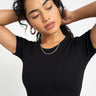 Frankie Rib Tee Black - Things I Like Things I Love