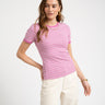 Frankie Stripe Tee Pink - Things I Like Things I Love