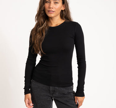 Freya Rib Tee Black - Things I Like Things I Love