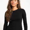 Freya Rib Tee Black - Things I Like Things I Love
