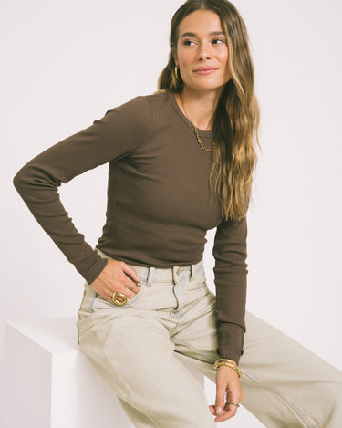 Freya Rib Tee Bracken - Things I Like Things I Love