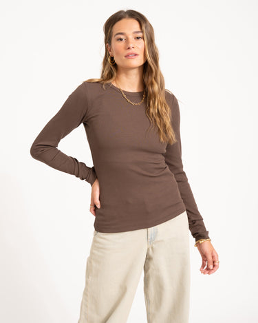 Freya Rib Tee Bracken - Things I Like Things I Love