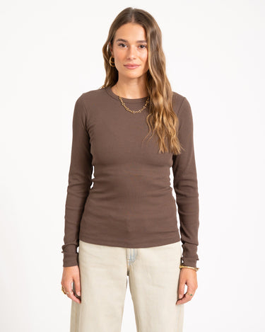 Freya Rib Tee Bracken - Things I Like Things I Love