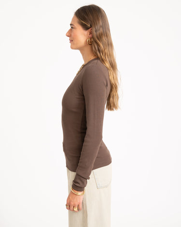 Freya Rib Tee Bracken - Things I Like Things I Love