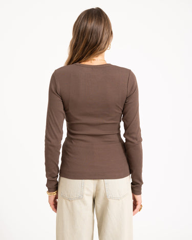 Freya Rib Tee Bracken - Things I Like Things I Love