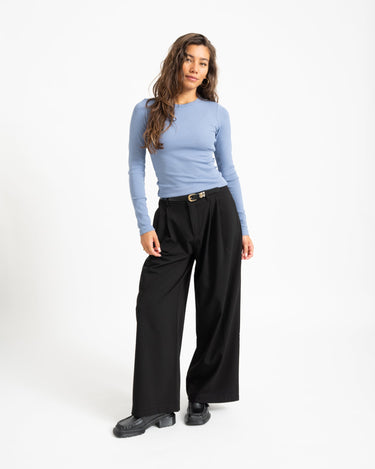 Freya Rib Tee Country Blue - Things I Like Things I Love