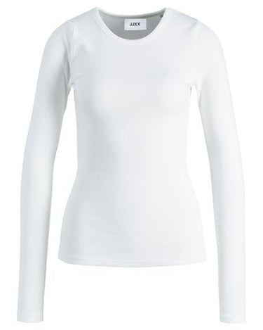 Freya Rib Tee GIRLS Bright White - Things I Like Things I Love